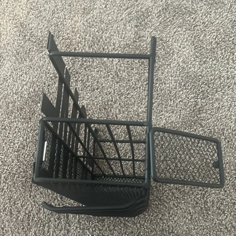 Home Wall Mount Wine Rack Black Metal